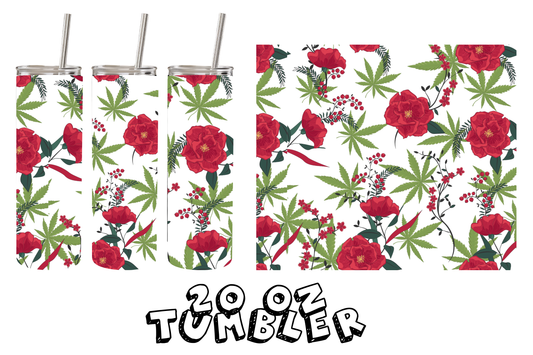 Weed and Roses Tumbler