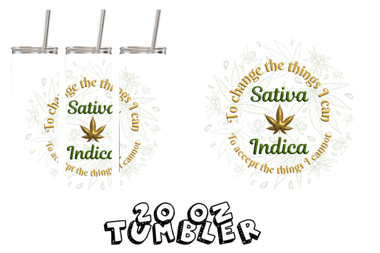 Sativa/Indica Tumbler