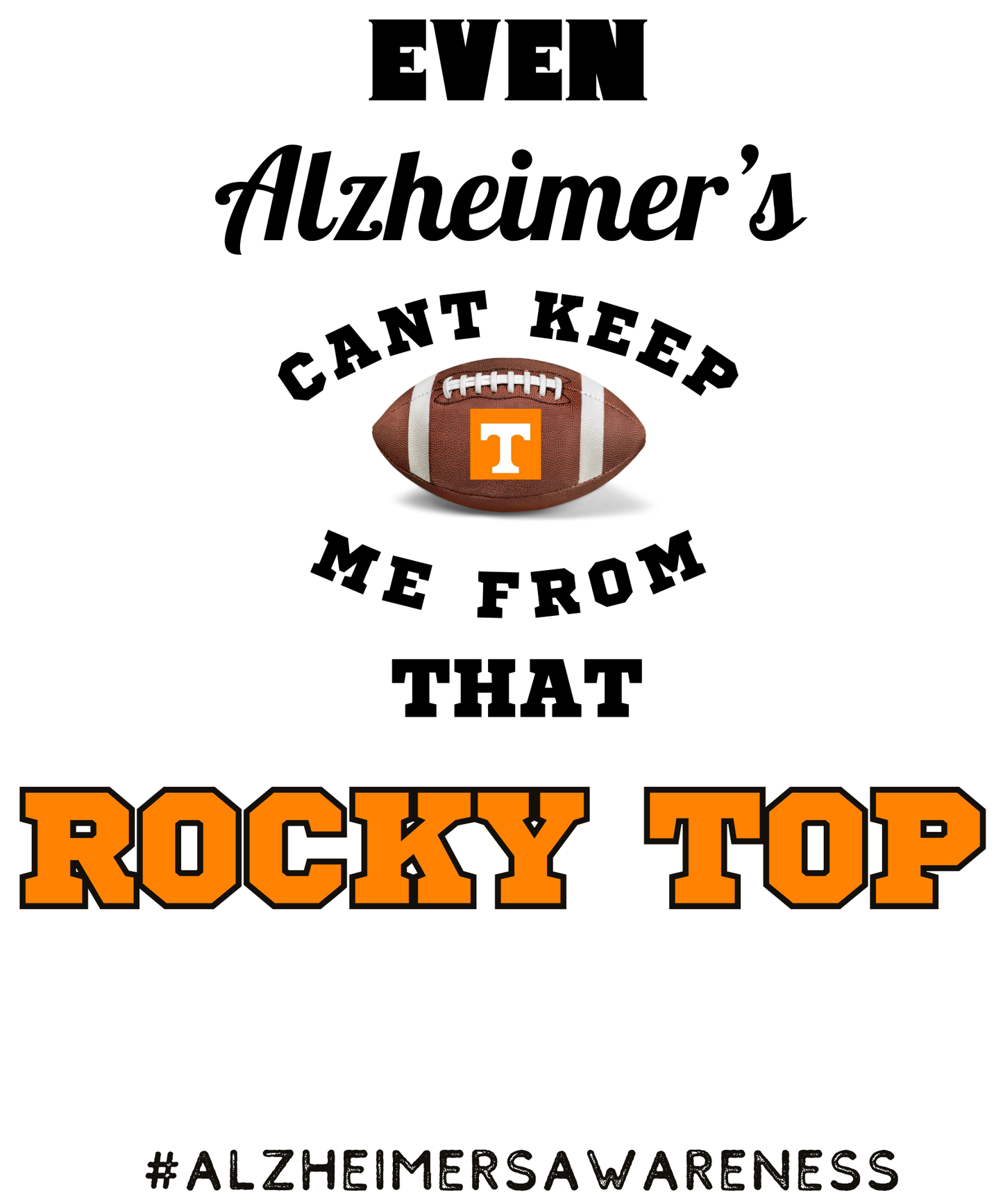 Tennessee Football ALZ DTF